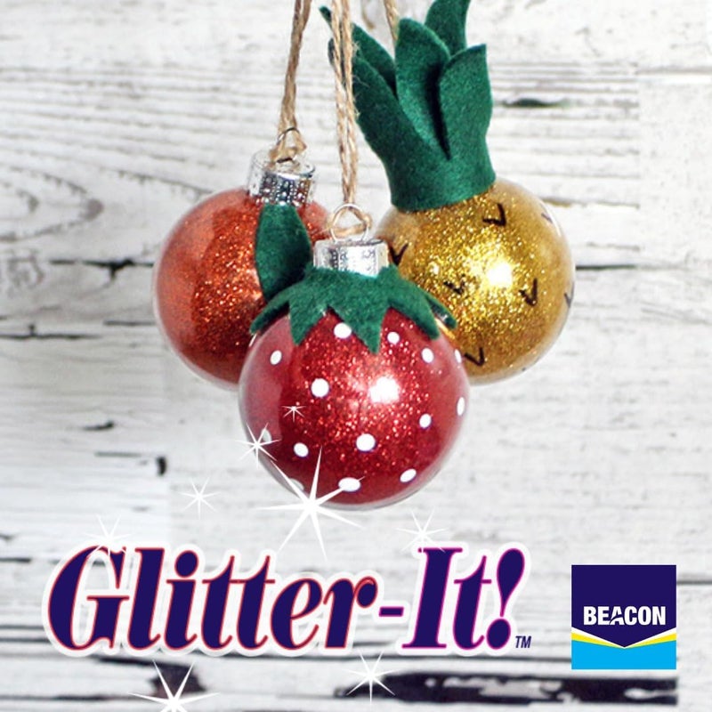 BEACON Glitter-It! Quick-Drying Crystal Clear Non-Toxic Glue for Sparkling Glass Decor & Ornament Crafting, 2-Ounce - Image 5